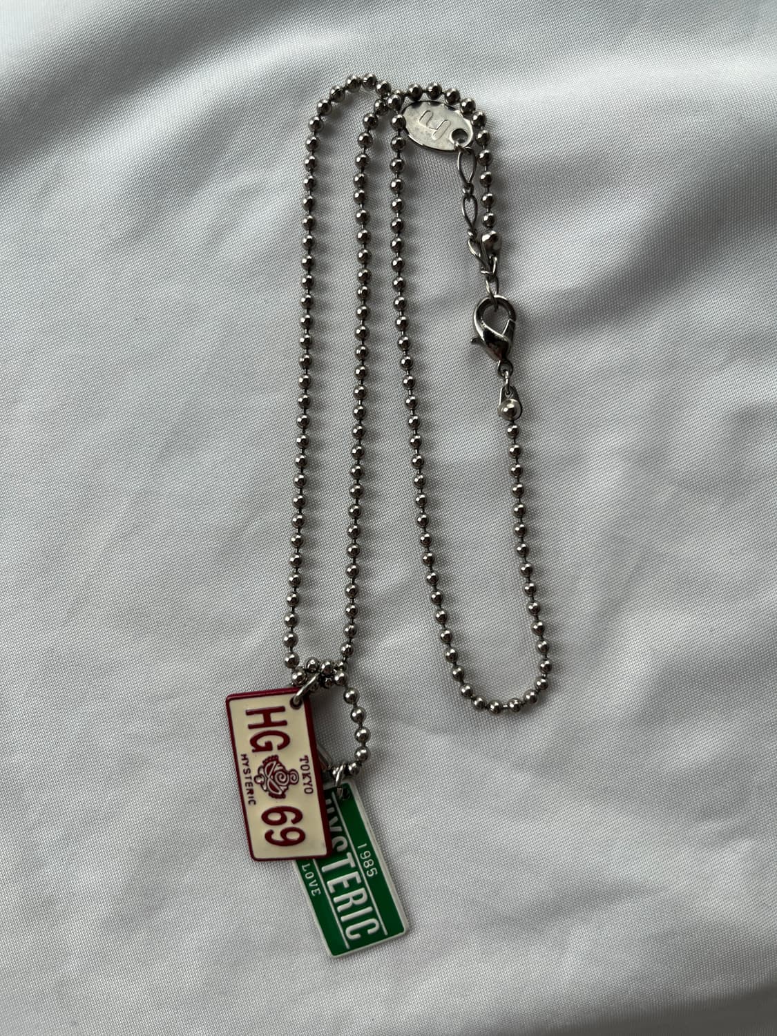 히스테릭 글래머 아카이브 번호판 체인 군번줄 체인 목걸이 상품이미지2