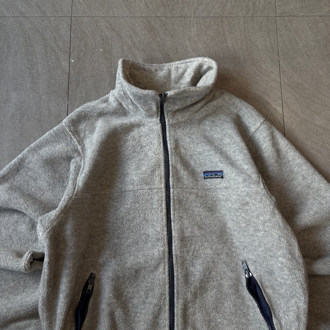 80년대 미국 생산 파타고니아 다크 그레이 플리스 자켓 상품이미지2