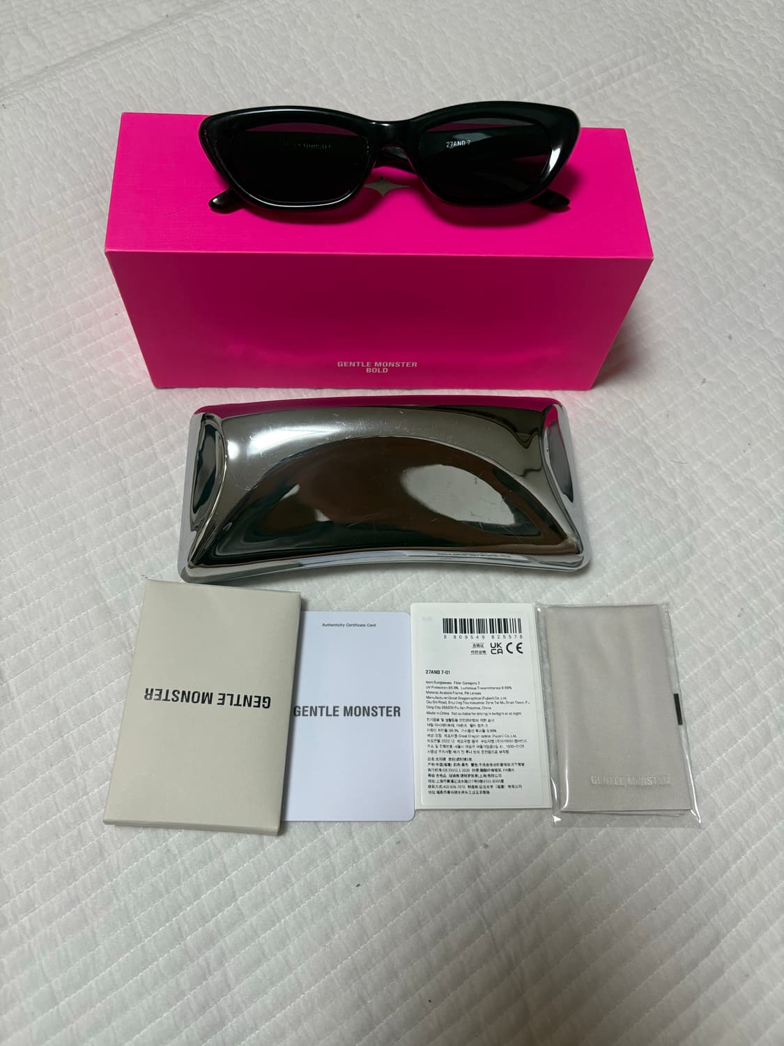 젠틀몬스터 BOLD 27and7 선글라스 풀박스  상품이미지1