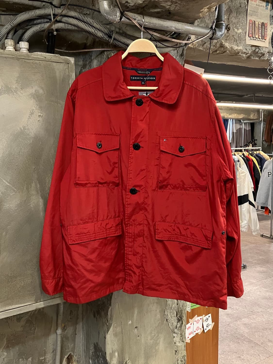 타미힐피거 포켓 자켓 레드 XL  #csz2927 상품이미지1