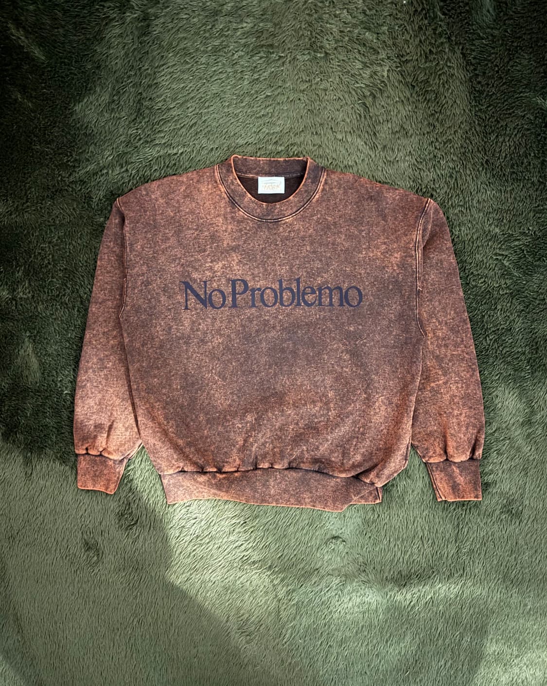 [M] ARIES 애리즈 No problemo 애시드 워싱 스웻셔츠 상품이미지1