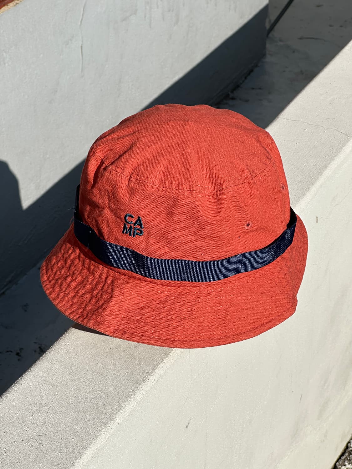 [M-L] 빈티지 주황 버킷햇 모자 상품이미지2