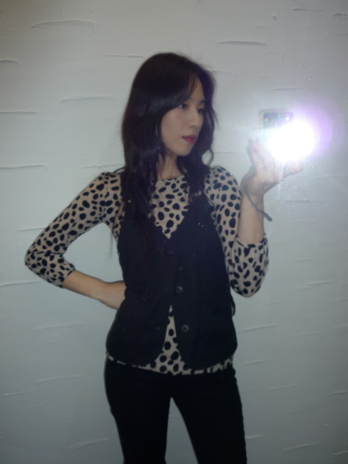 Cow pattern long sleeve 상품이미지1