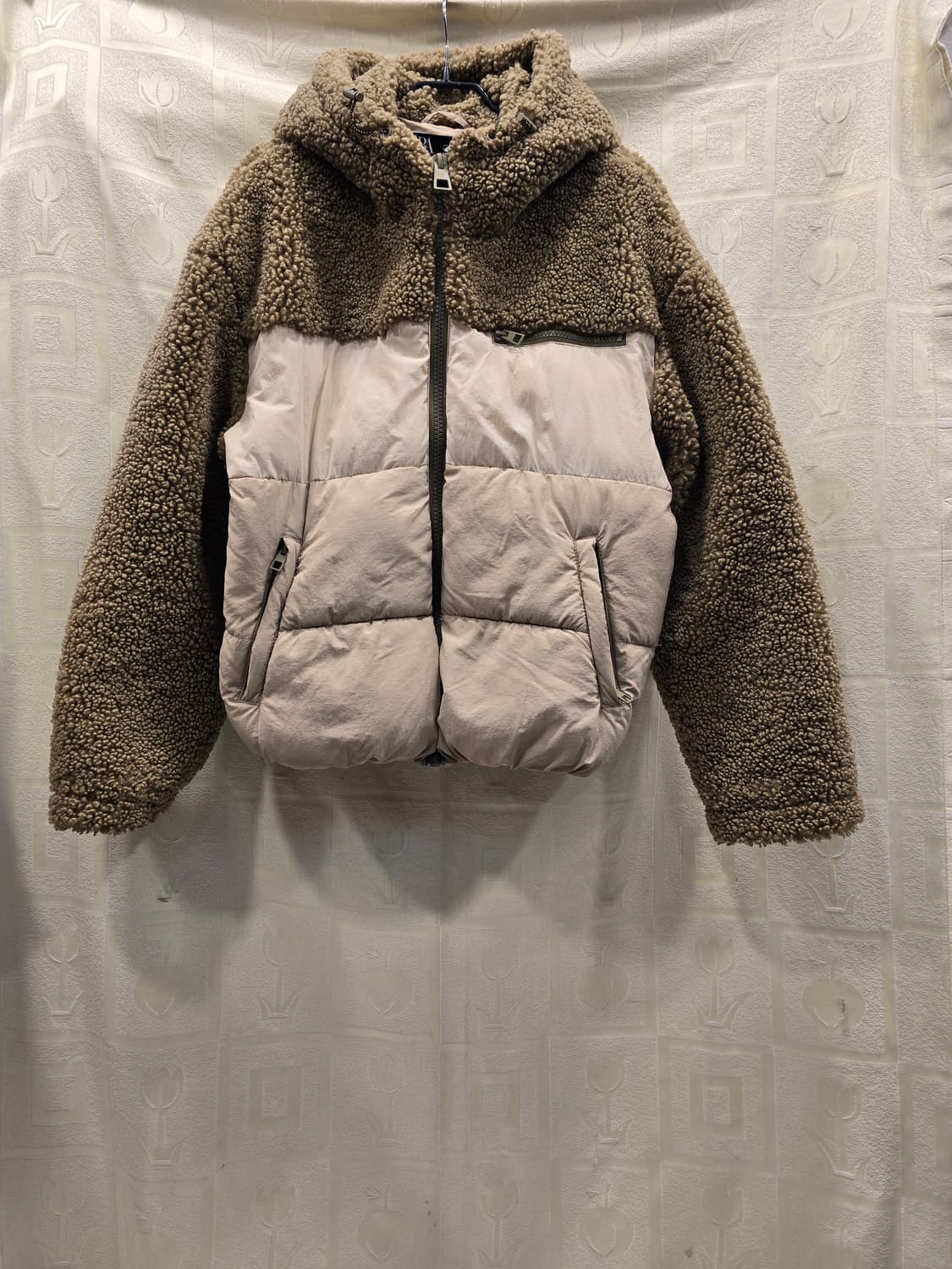 자라 양털 덤블 패딩 후드 점퍼 55~66 상품이미지1