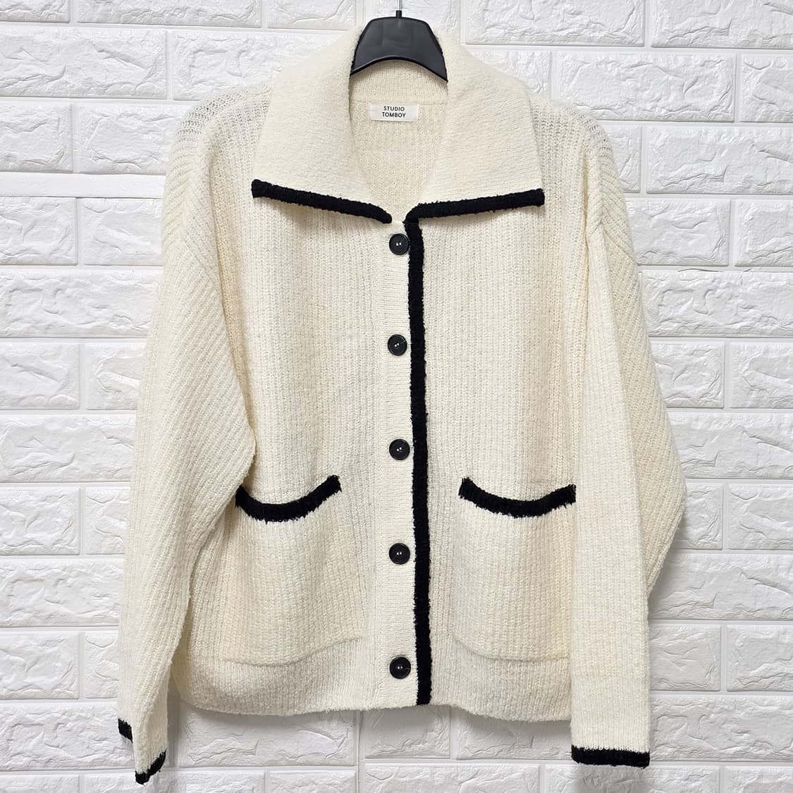 택포) Free 23s 스튜디오 톰보이 니트 가디건 상품이미지1