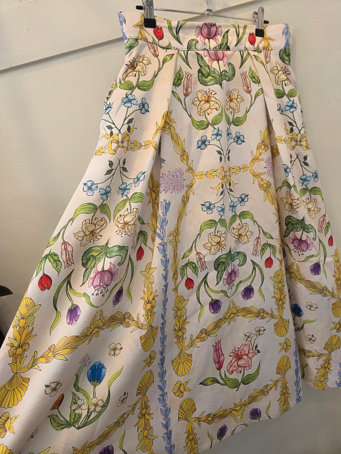 빈티지플라워 패턴 롱스커트 L 상품이미지3