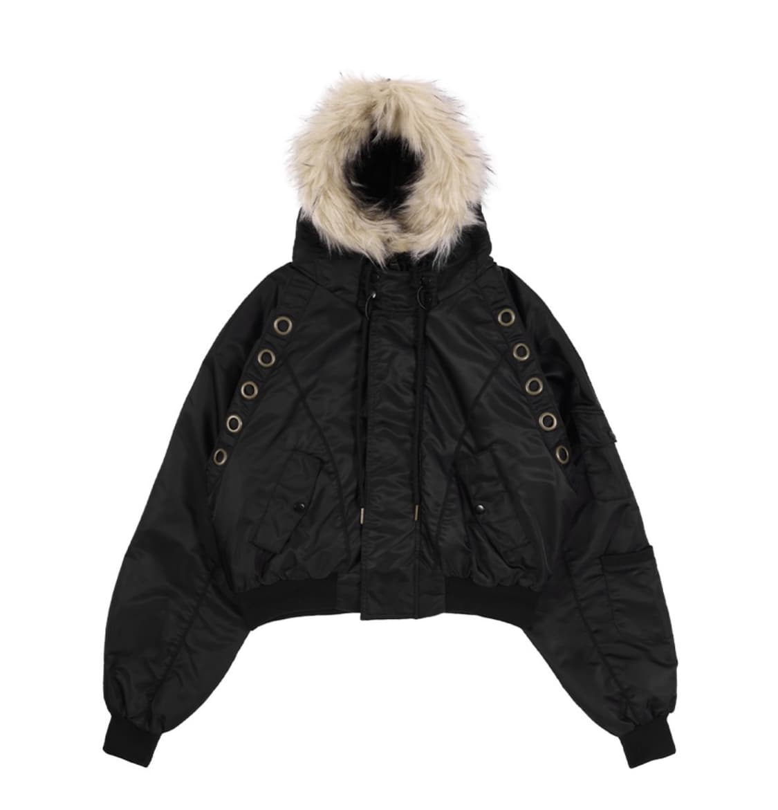 팬시클럽 아일렛 퍼 MA-1 (BLACK) F25ZA003 상품이미지1