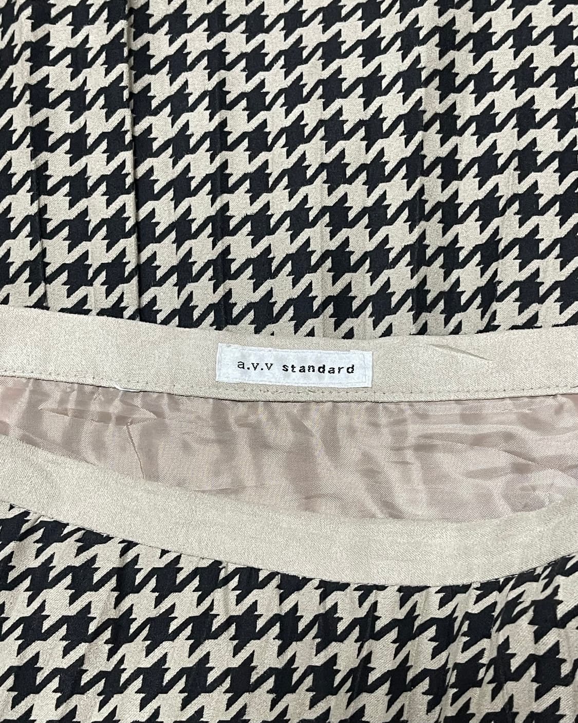 a.v.v standard Houndstooth Flare SK 상품이미지5