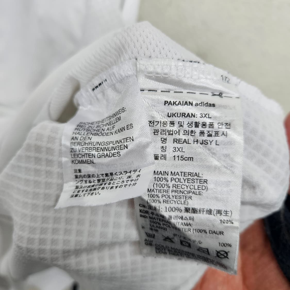 24 25 아디다스 레알 마드리드 롱슬리브 져지 3XL 상품이미지7