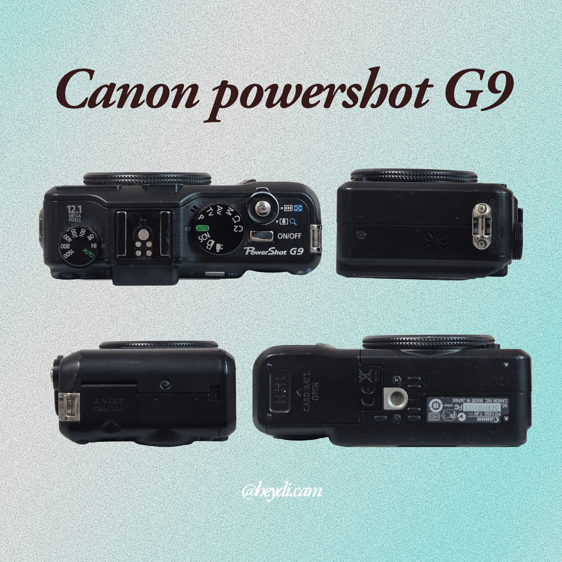 (안유진디카) 캐논 파워샷 G9 매트블랙 상품이미지3