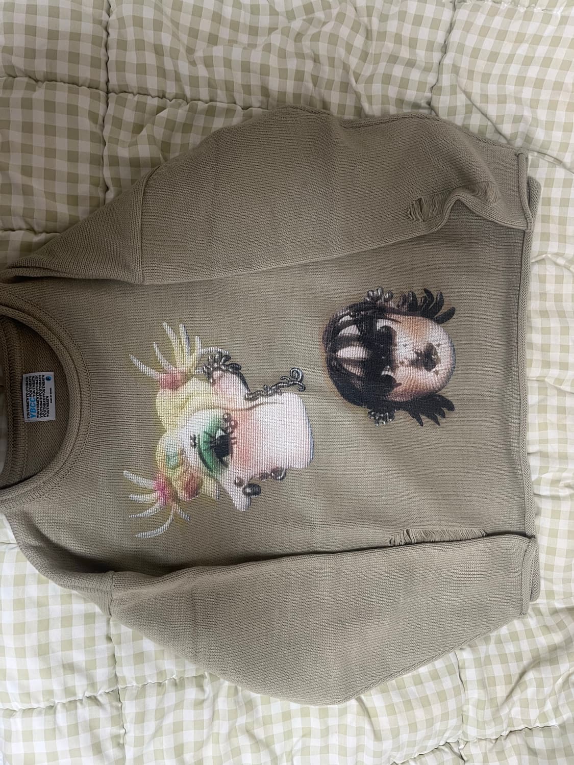 유쓰배쓰 그래픽 니트 상품이미지2