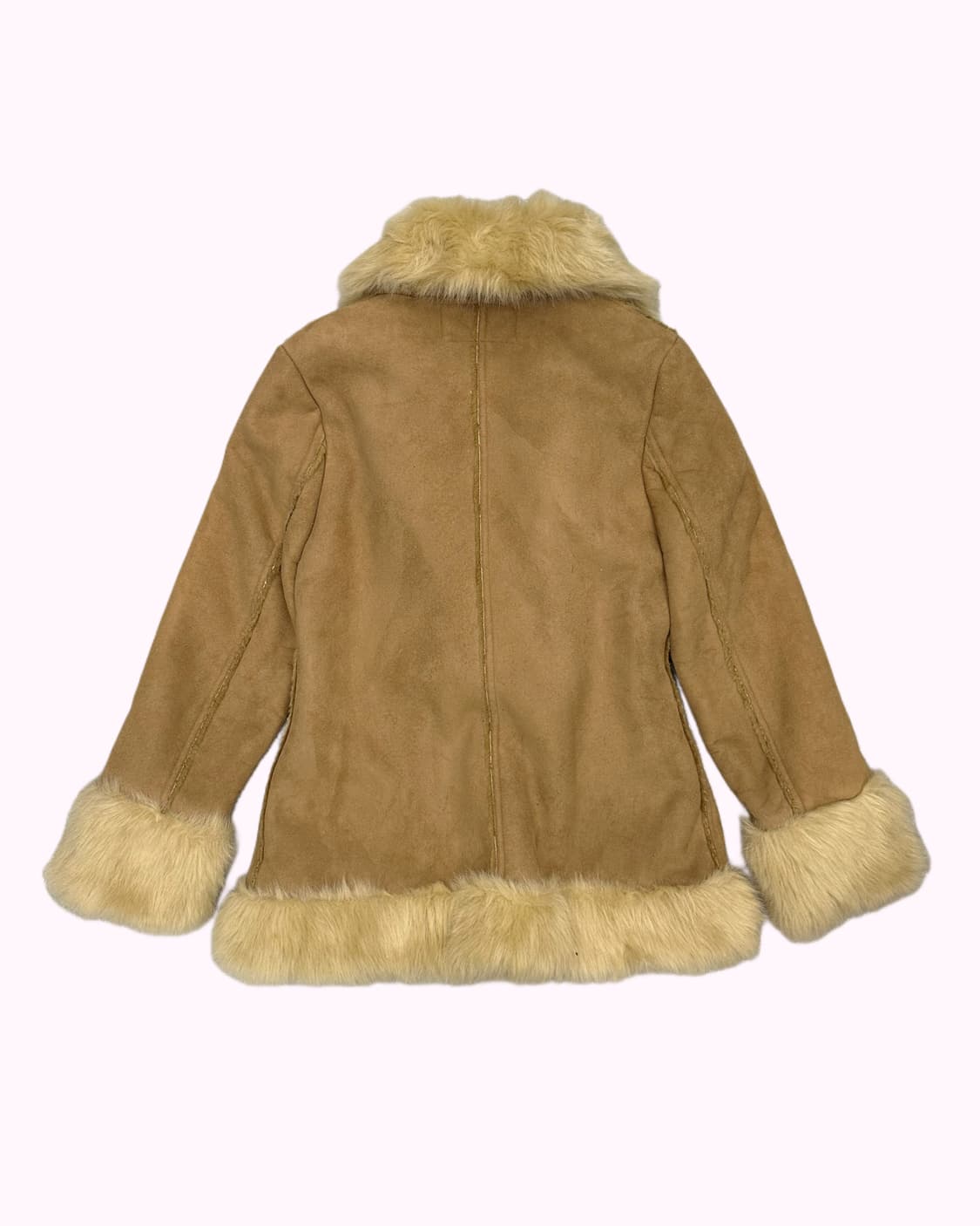 beige fur shearling coat 상품이미지5