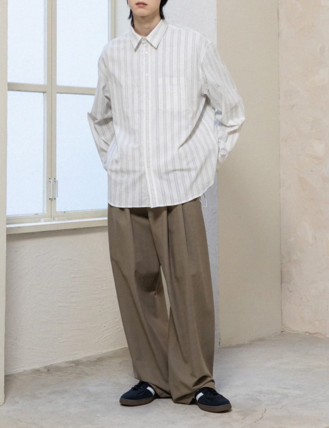 비긴202 워시드 코튼 도비팬츠 워시드베이지 2 상품이미지5