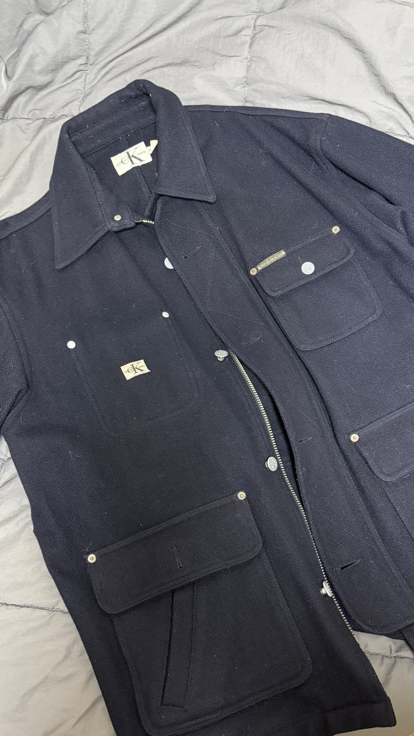 Calvin Klein 캘빈 클라인 울 블렌디드 퍼티크 상품이미지2