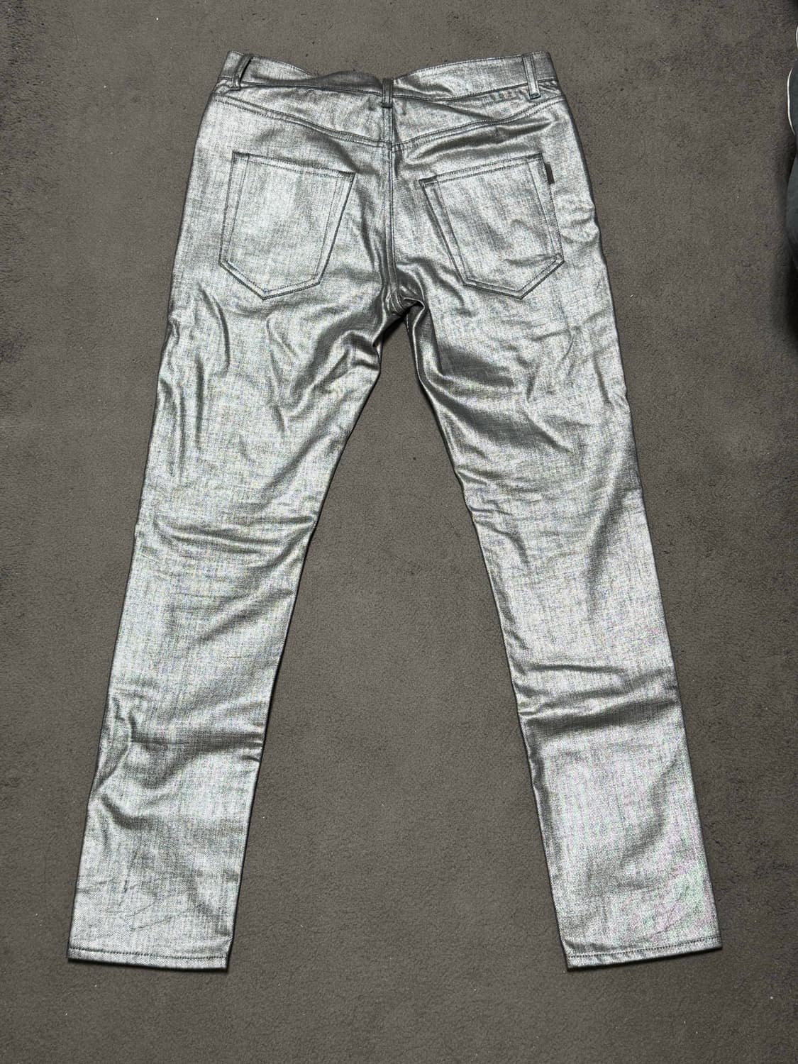 생로랑 18ss 실버 포일 코팅진 상품이미지2