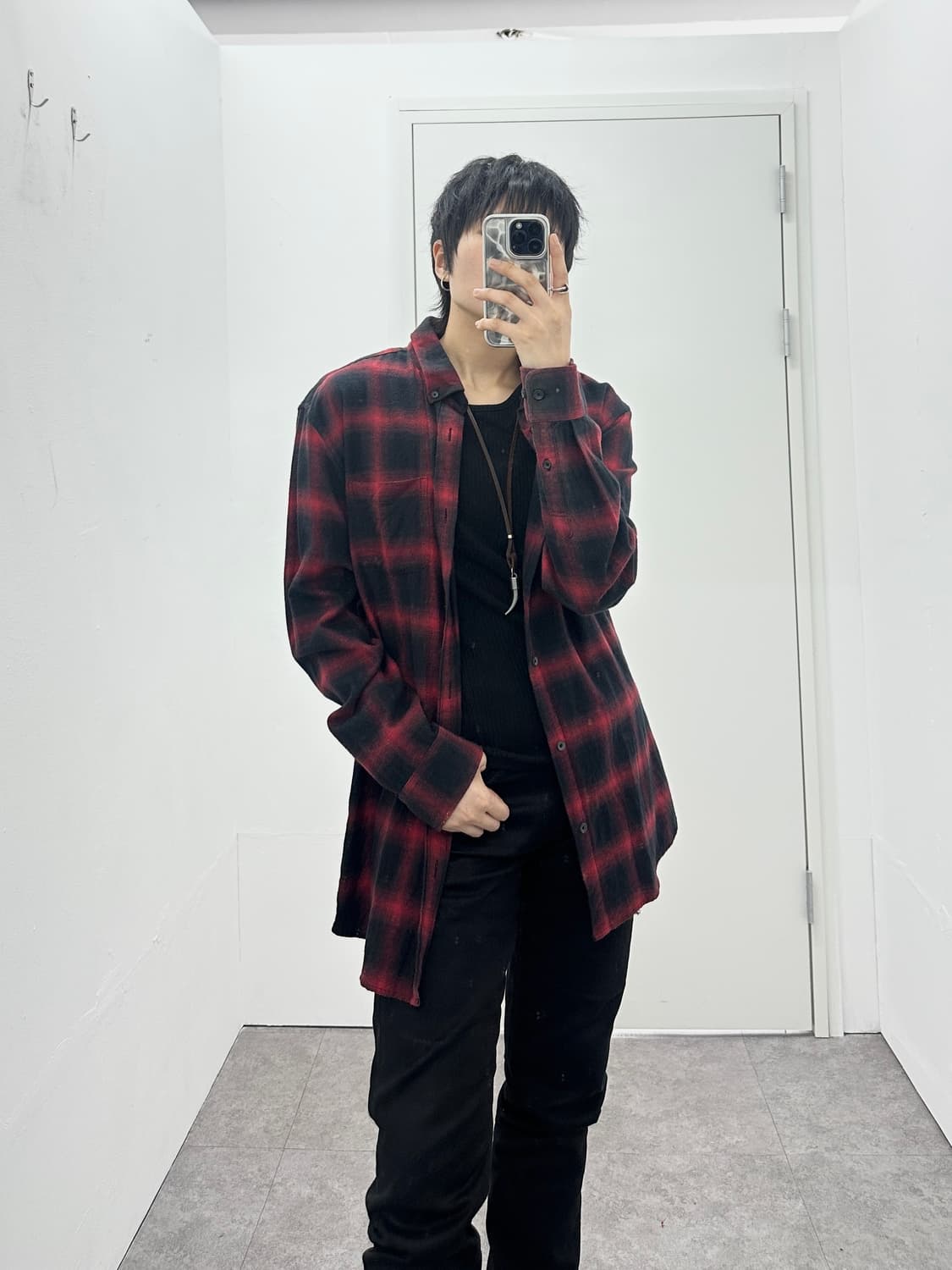 NONE vintage check shirts 상품이미지2