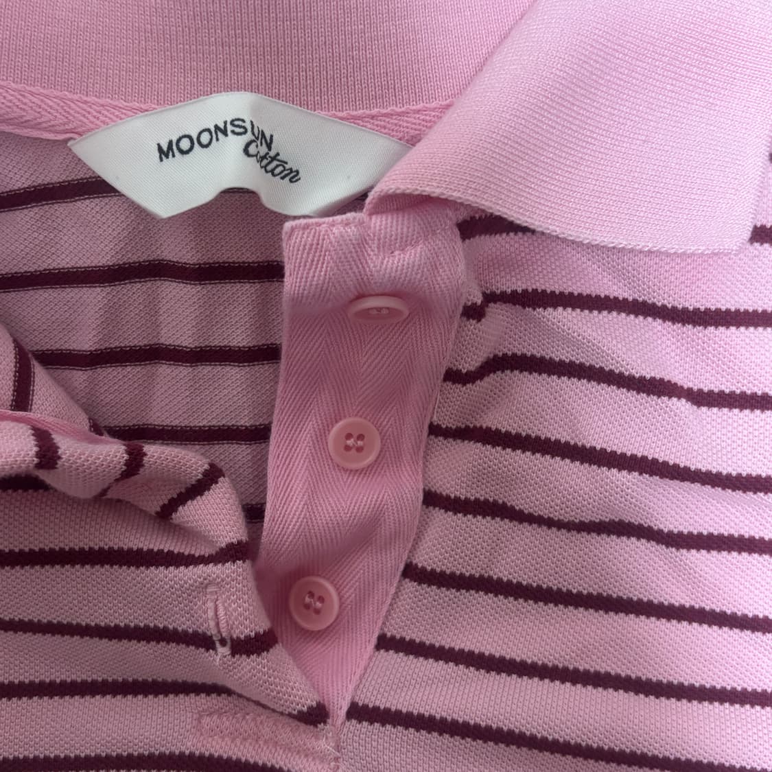 MOONSUN 문선 01 M.C Stripe PK Shirt (pink) 상품이미지8