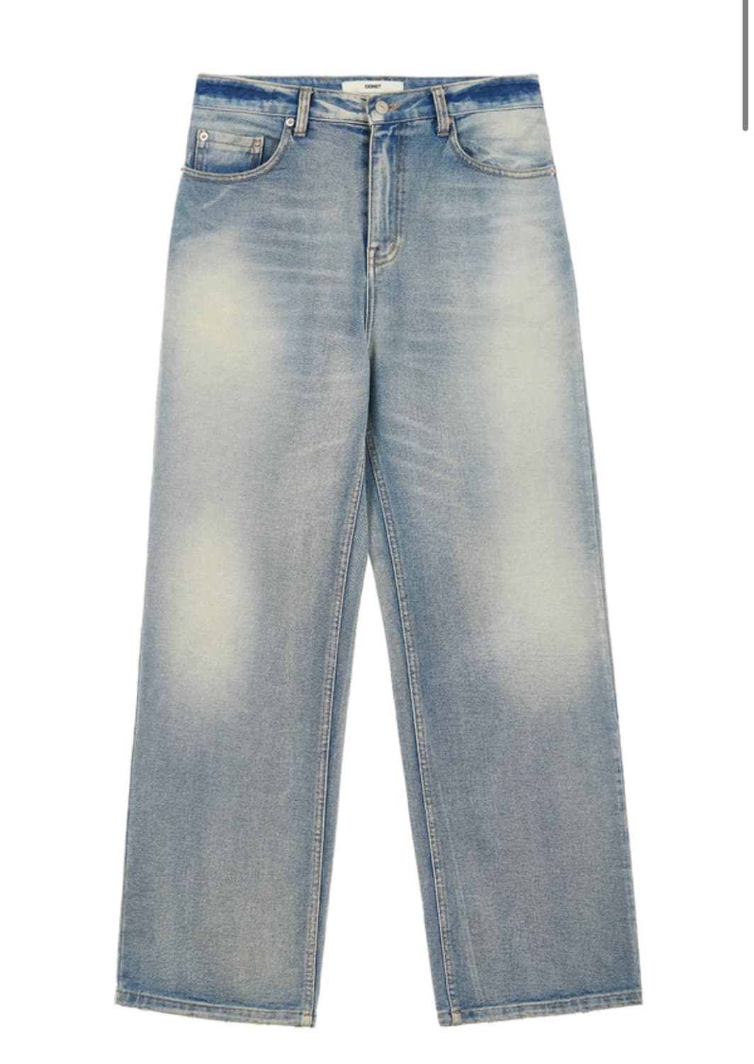 다이닛 faded straight denim in light blue S 상품이미지3