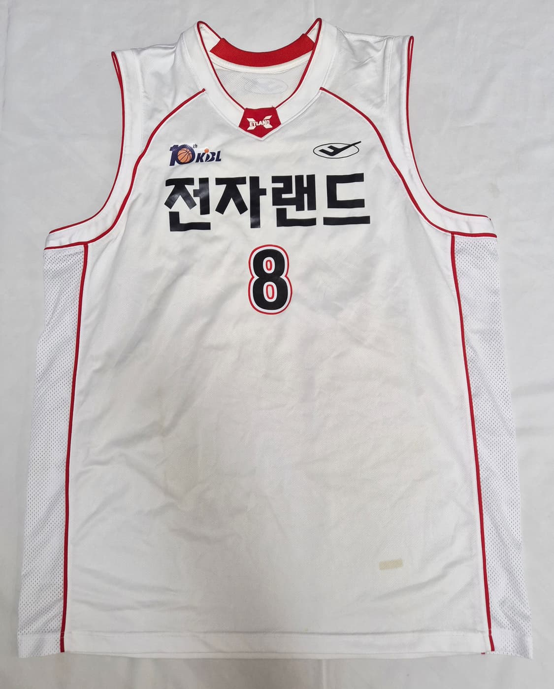 인천 전자랜드 홈 전정규 실착 유니폼 팝니다  상품이미지1