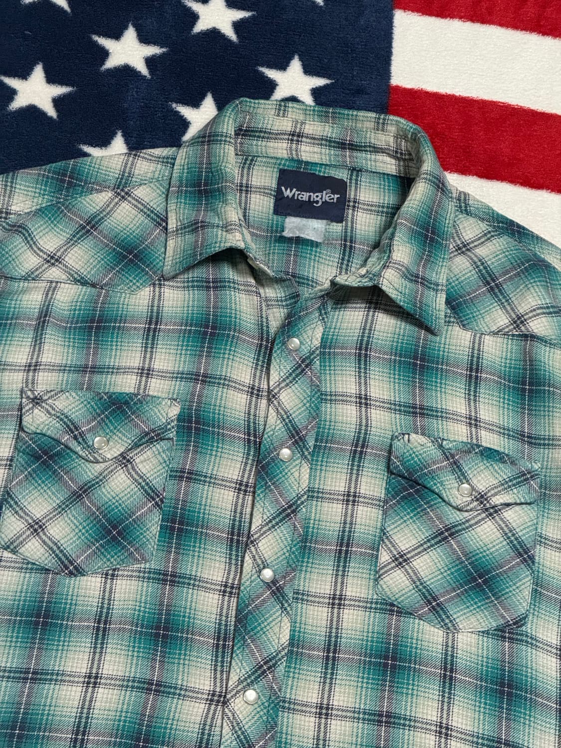 랭글러웨스턴셔츠 Wrangler westernshirt 플란넬셔츠 빈티지 상품이미지6