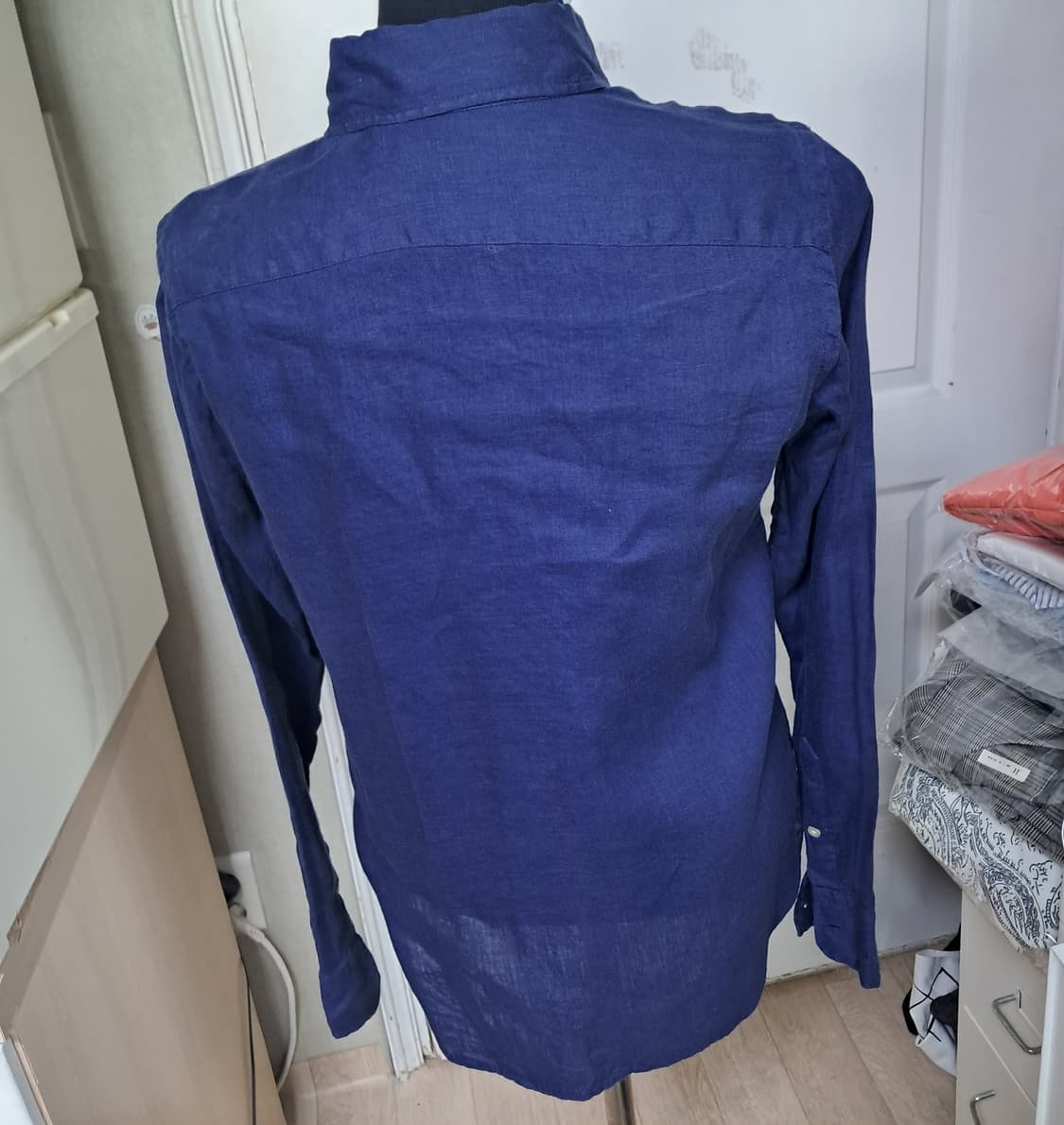 폴로 랄프로렌 클래식핏 린넨 셔츠 XS(155/80) 상품이미지3