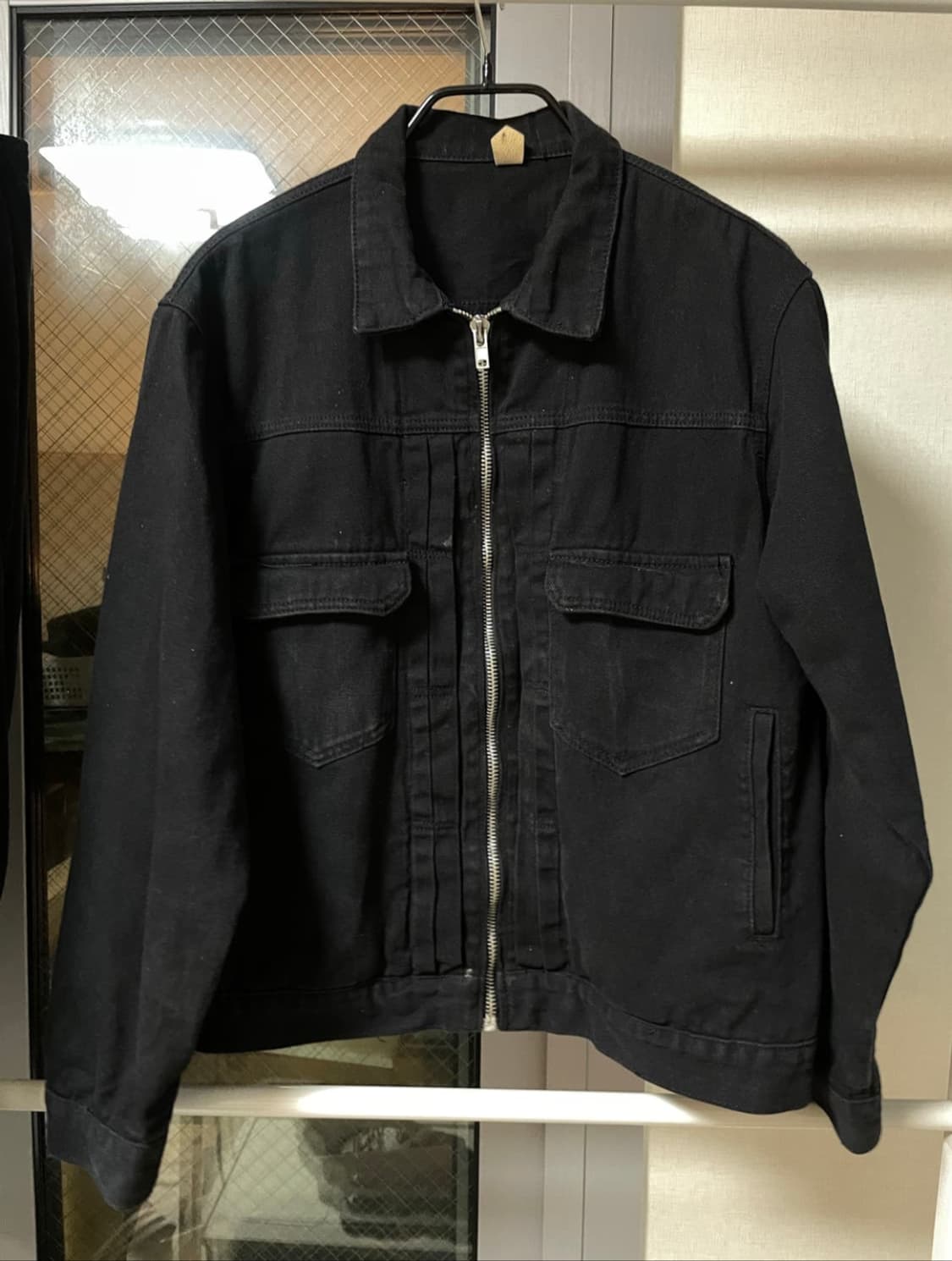 블랙데님지퍼자켓 상품이미지1