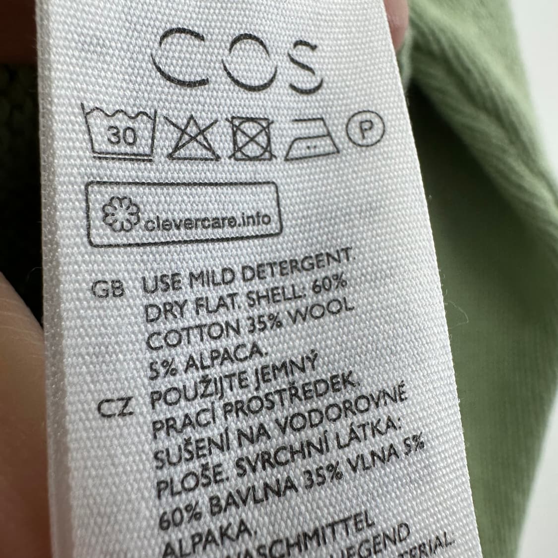 90 COS 코스 여자 루즈핏 브이넥 울 알파카 니트 상품이미지4