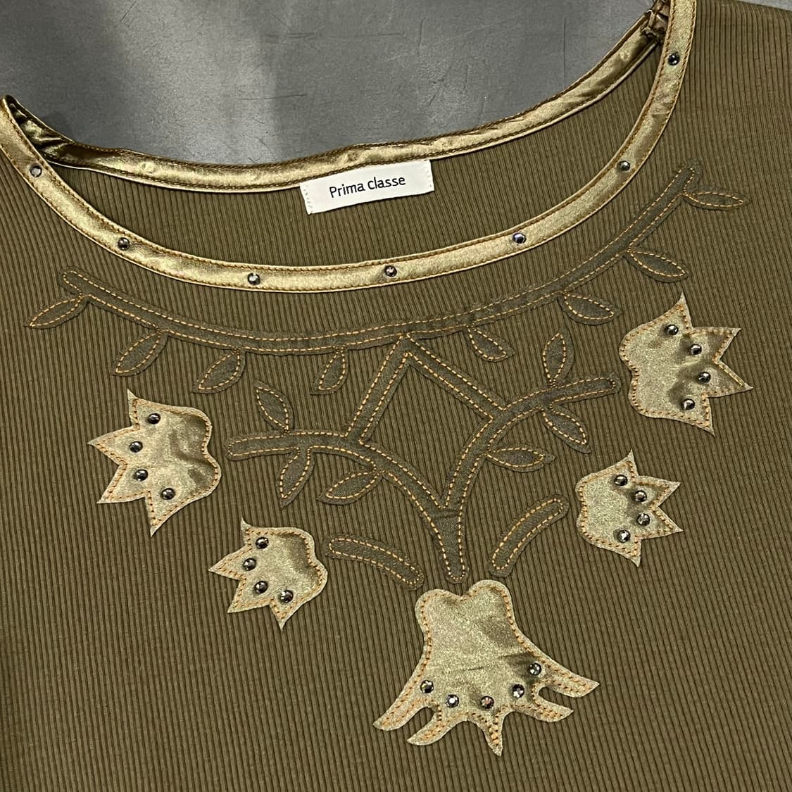  프리마 클라쎄 큐빅 골지 하프 니트 y16360 상품이미지4