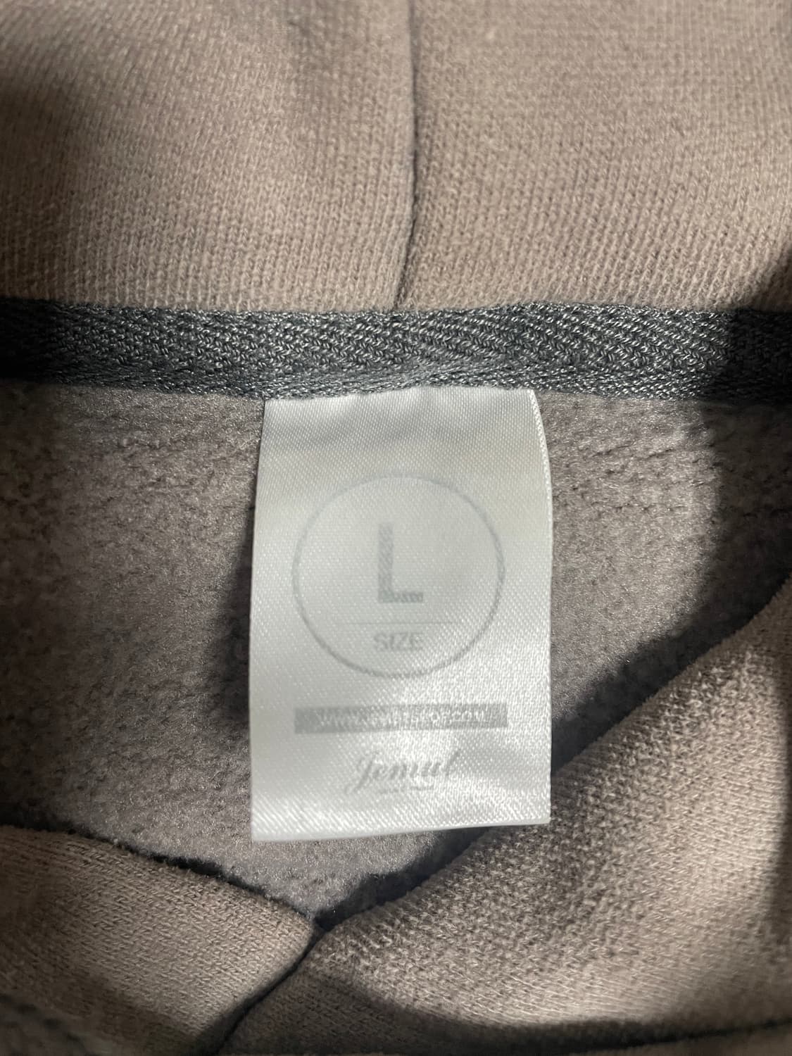 제멋 코코아색상 기모 후드 L 상품이미지2