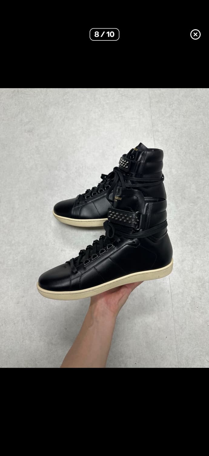 생로랑 에디 슬리먼 14Fw 스터드 하이탑 (쿨거 50) 상품이미지6