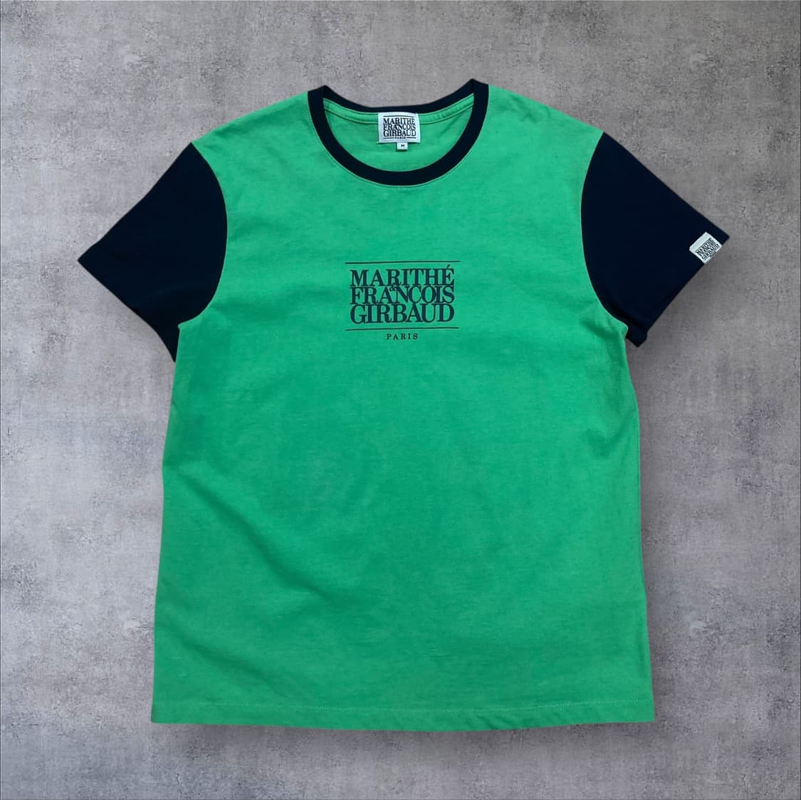 마리떼 프랑소와저버 스펠아웃 센터 로고 믹스 컬러 반팔티 상품이미지1