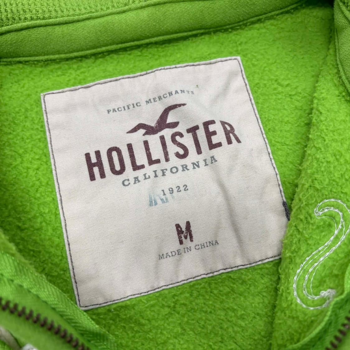홀리스터 y2k 올드스쿨 스웻 후드집업 희귀져지(M) 상품이미지4