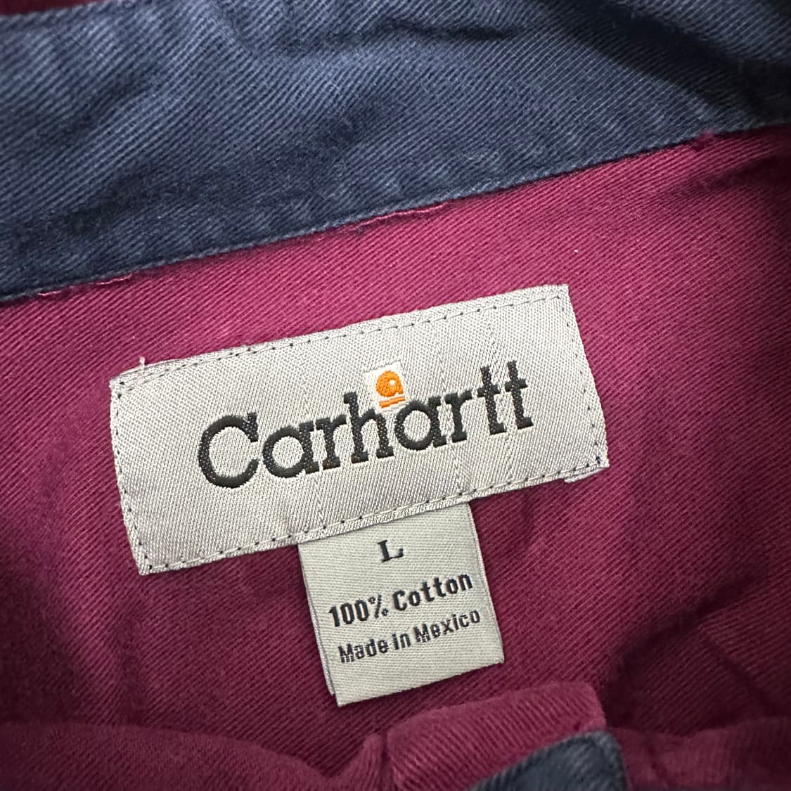 칼하트 포켓 퍼플 셔츠 L 상품이미지3