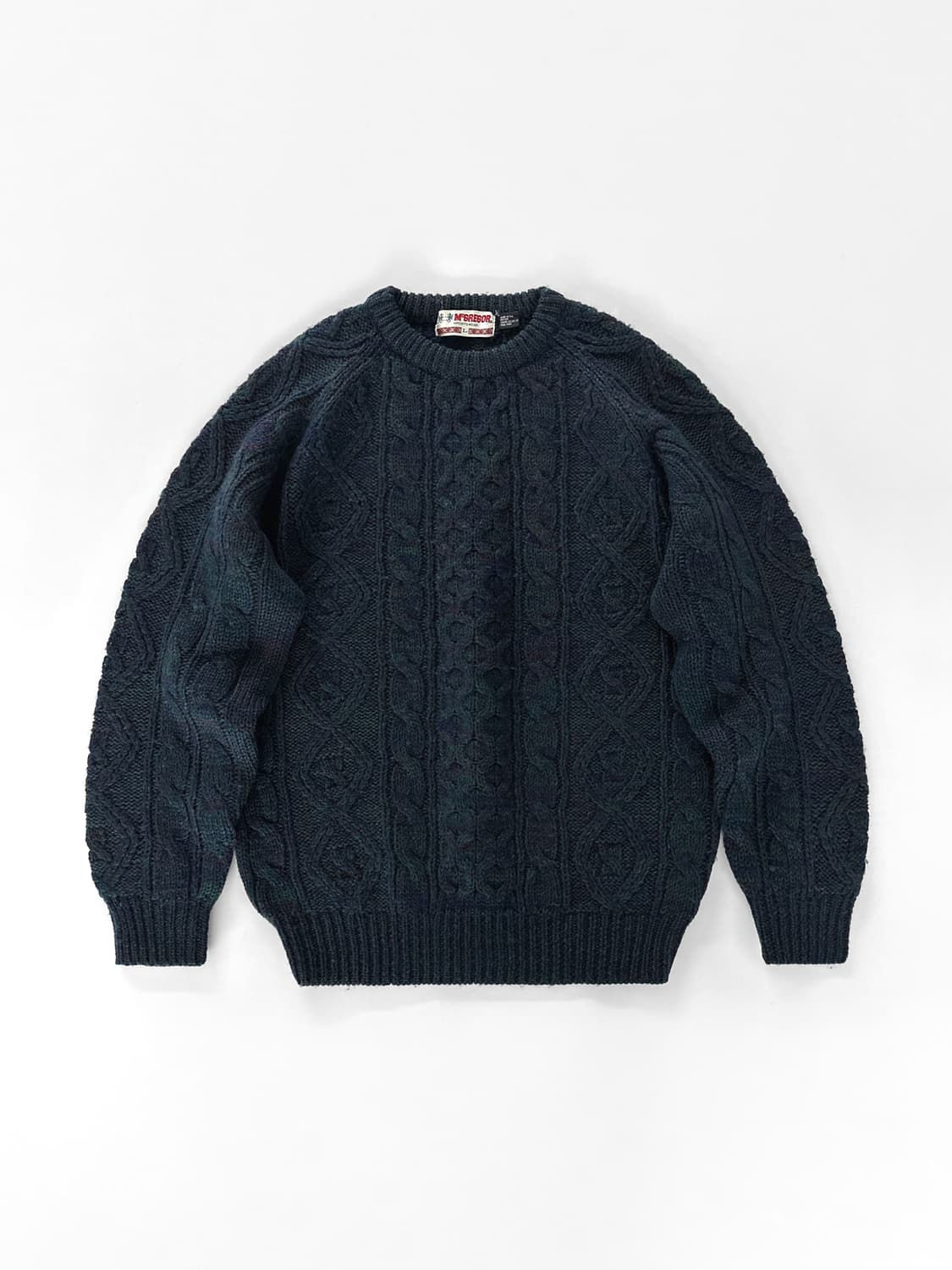80~90s 빈티지 맥그리거 케이블 니트 스웨터 상품이미지2