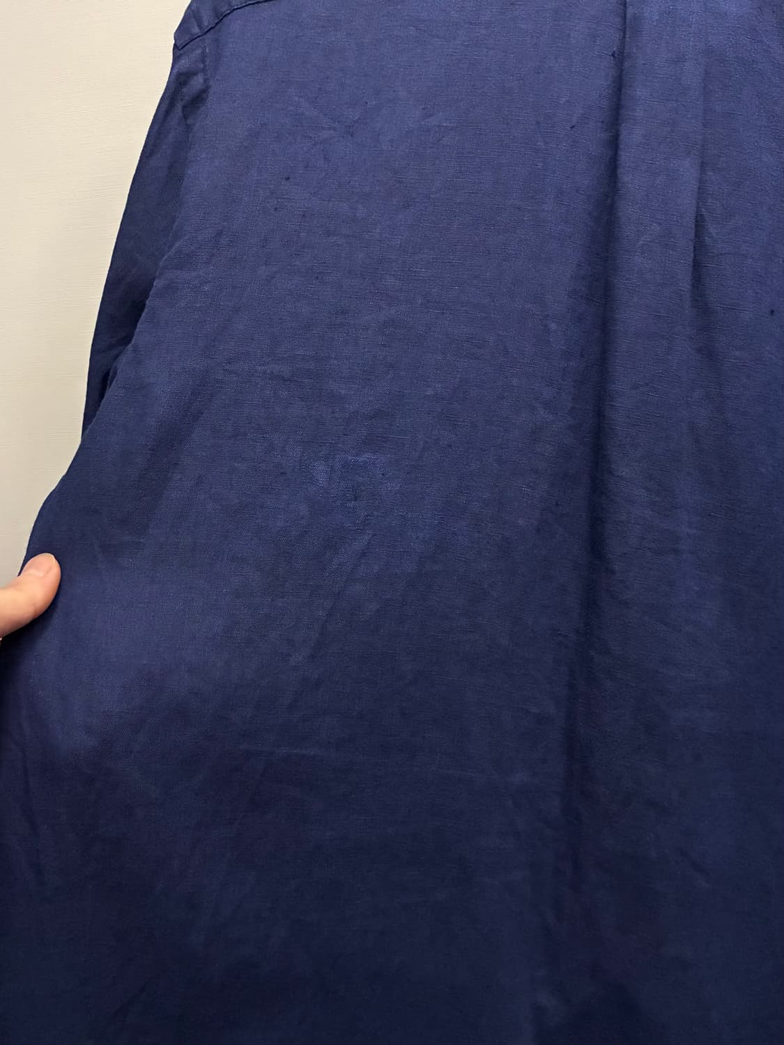 (M/100)폴로랄프로렌 클래식 네이비 버튼다운 리넨셔츠 린넨 상품이미지8