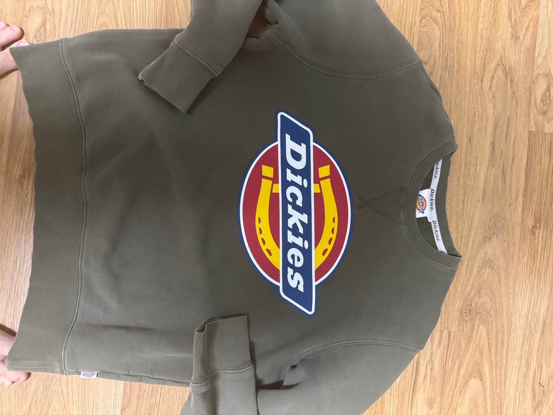 디키즈 초록 카키 맨투맨 상품이미지1