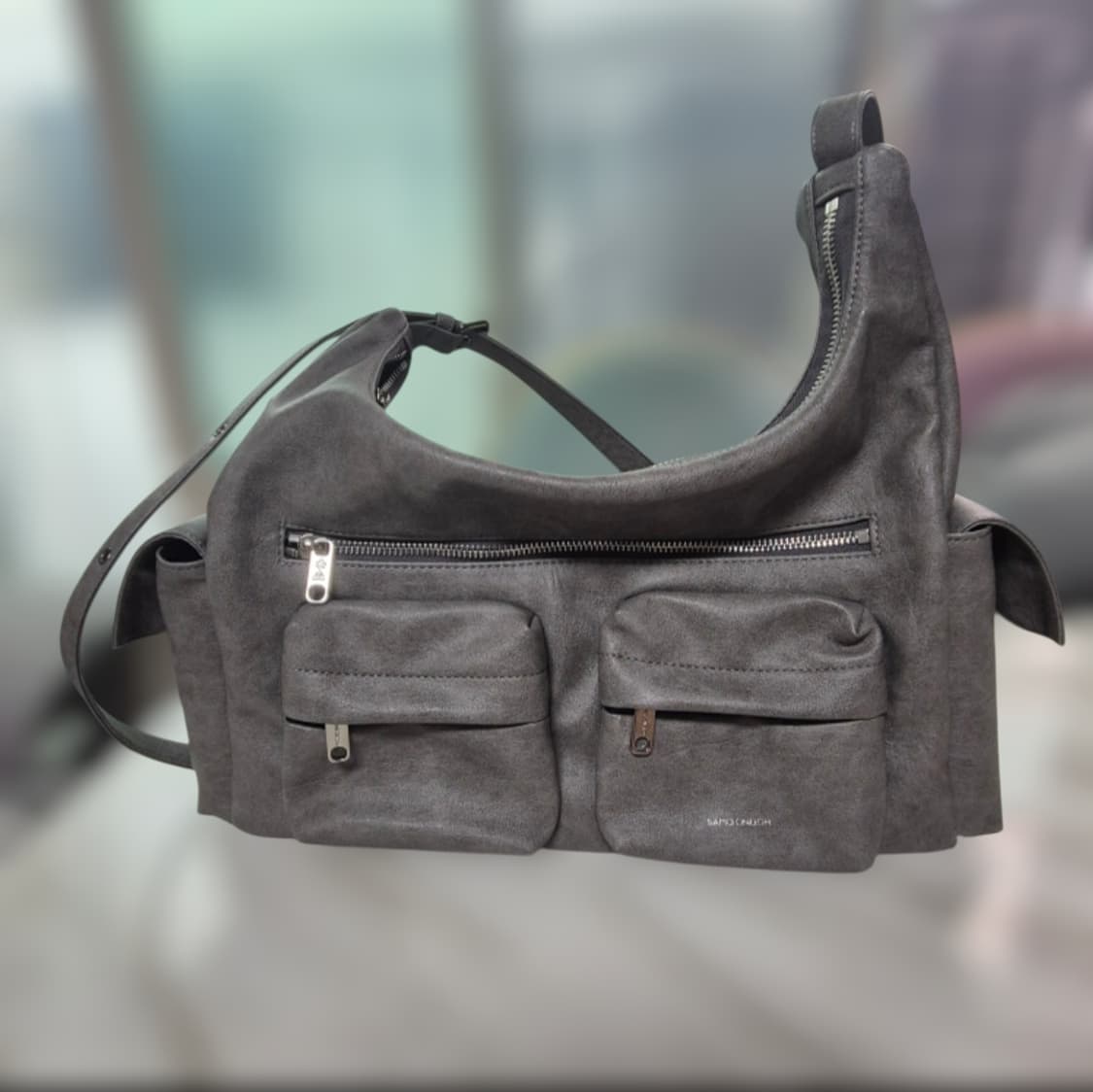 세이모온도 포켓 머그백 L brushed gray 상품이미지2