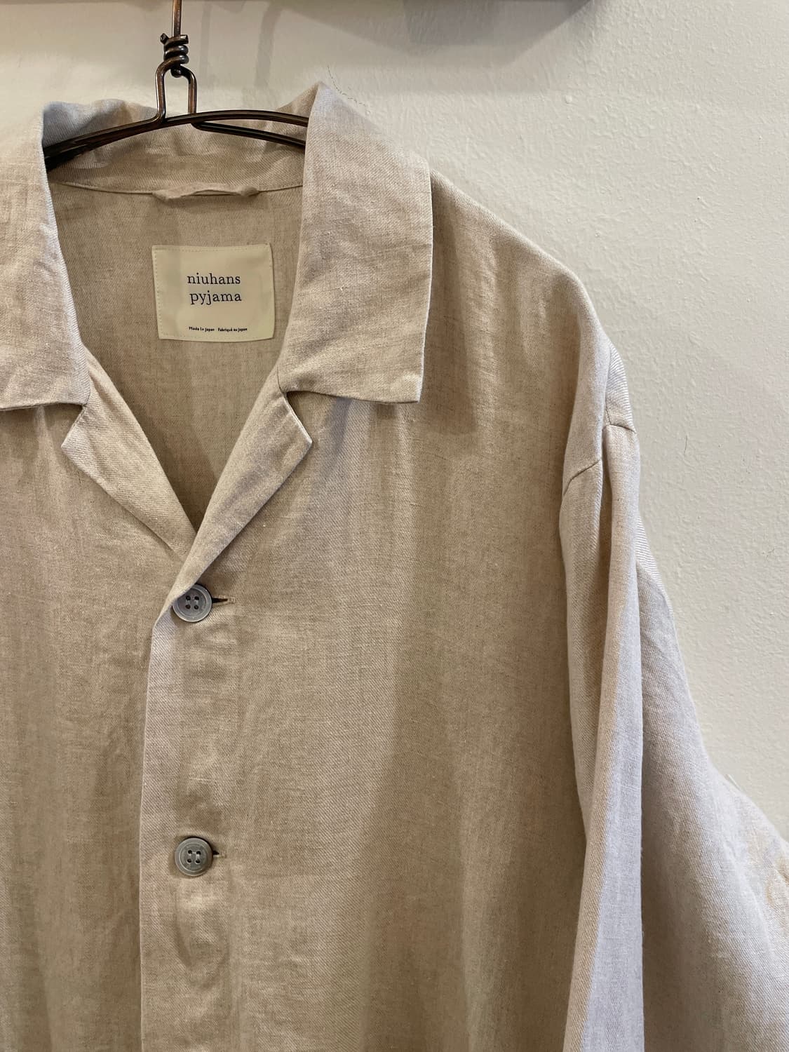 “nuihans” linen shirt jacket 상품이미지2