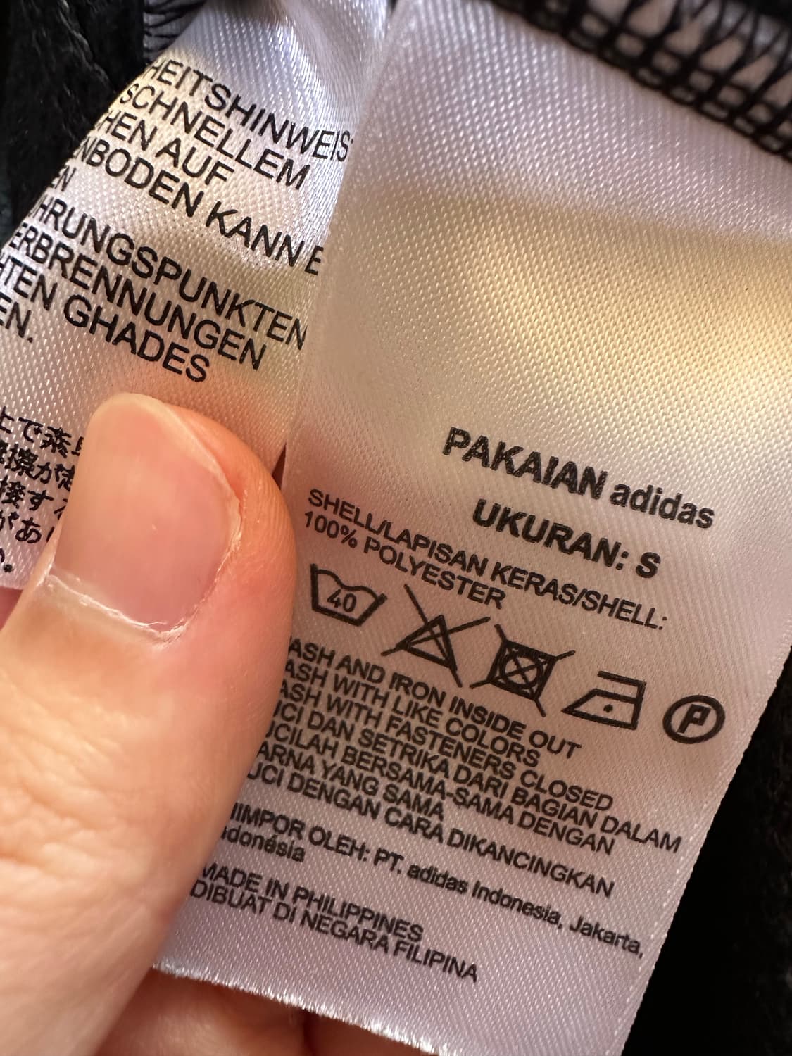 아디다스져지 아디다스 파이어버드 트랙탑 불꽃져지 블랙 집업 삼선 상품이미지5