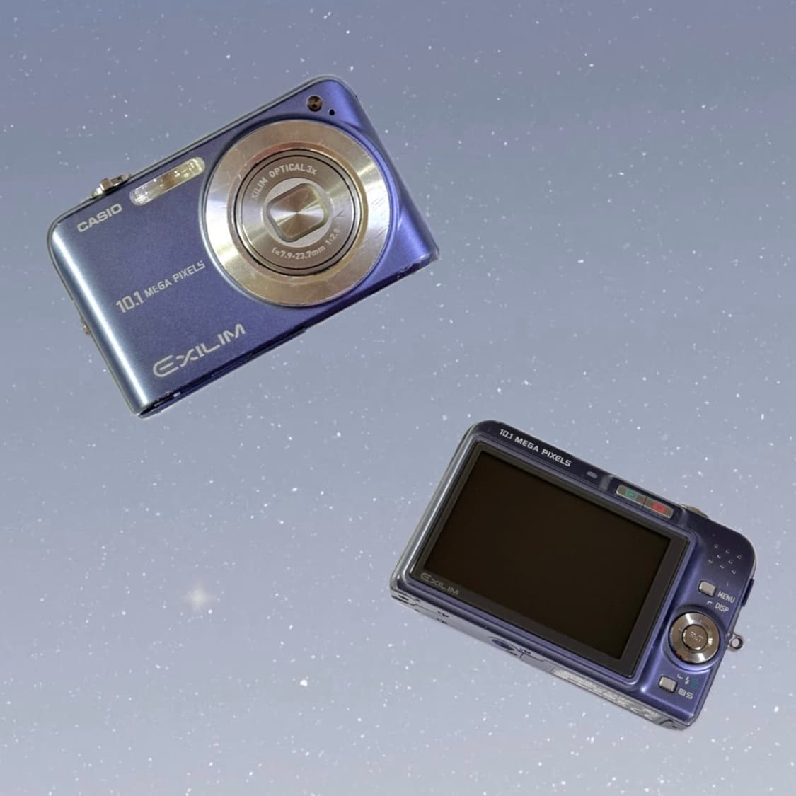 [작례O] 카시오 엑슬림 EX-Z1080 블루 빈티지 카메라 z1050 상품이미지2