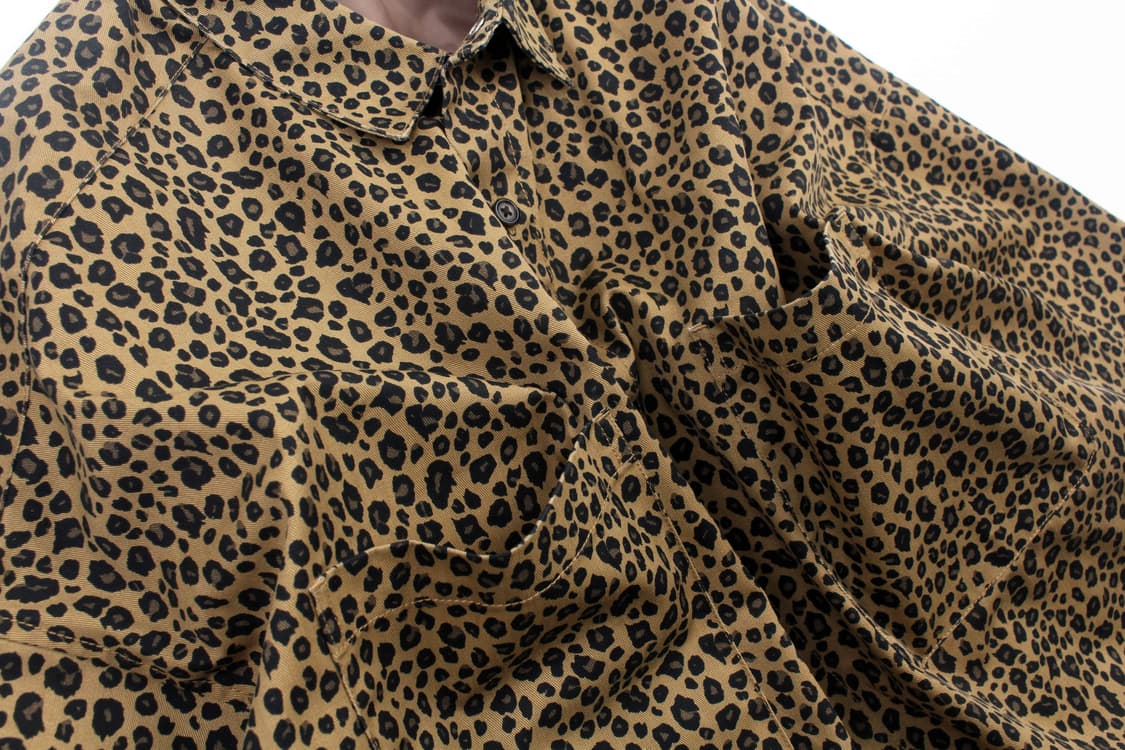 FREAK’S STORE Leopard Big Silhouette Shi 상품이미지5