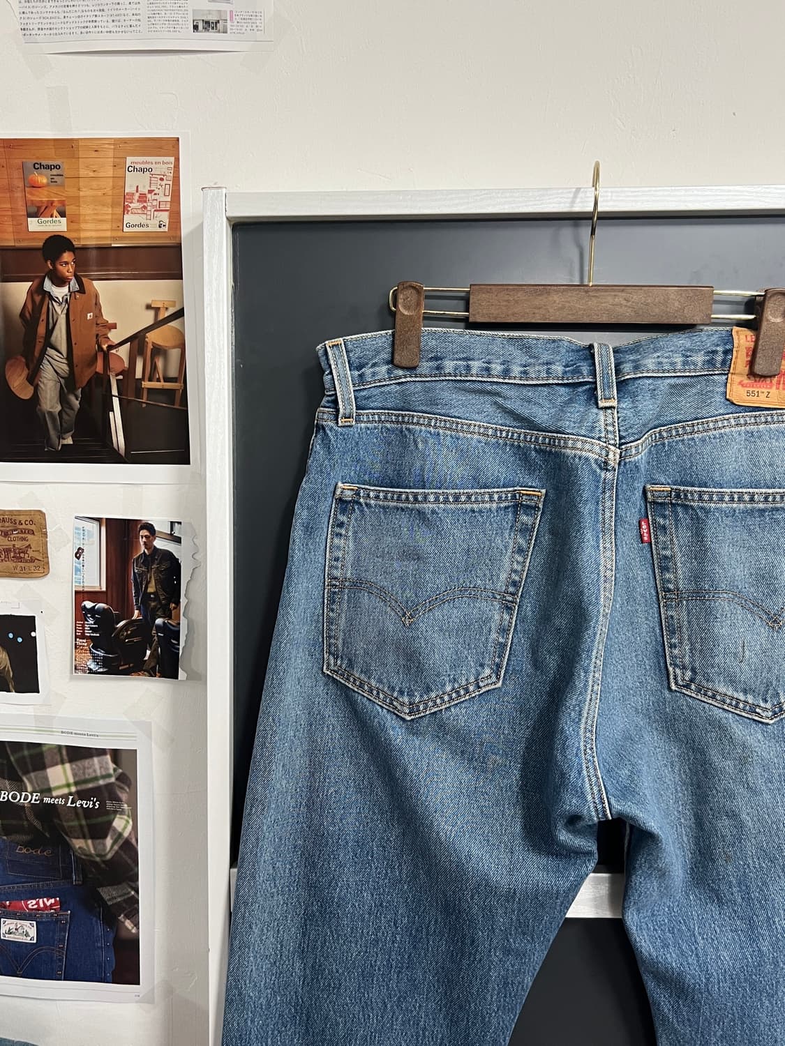 Levis 리바이스 551z 릴랙스드 스트레이트핏 연청 데님 팬츠 상품이미지2