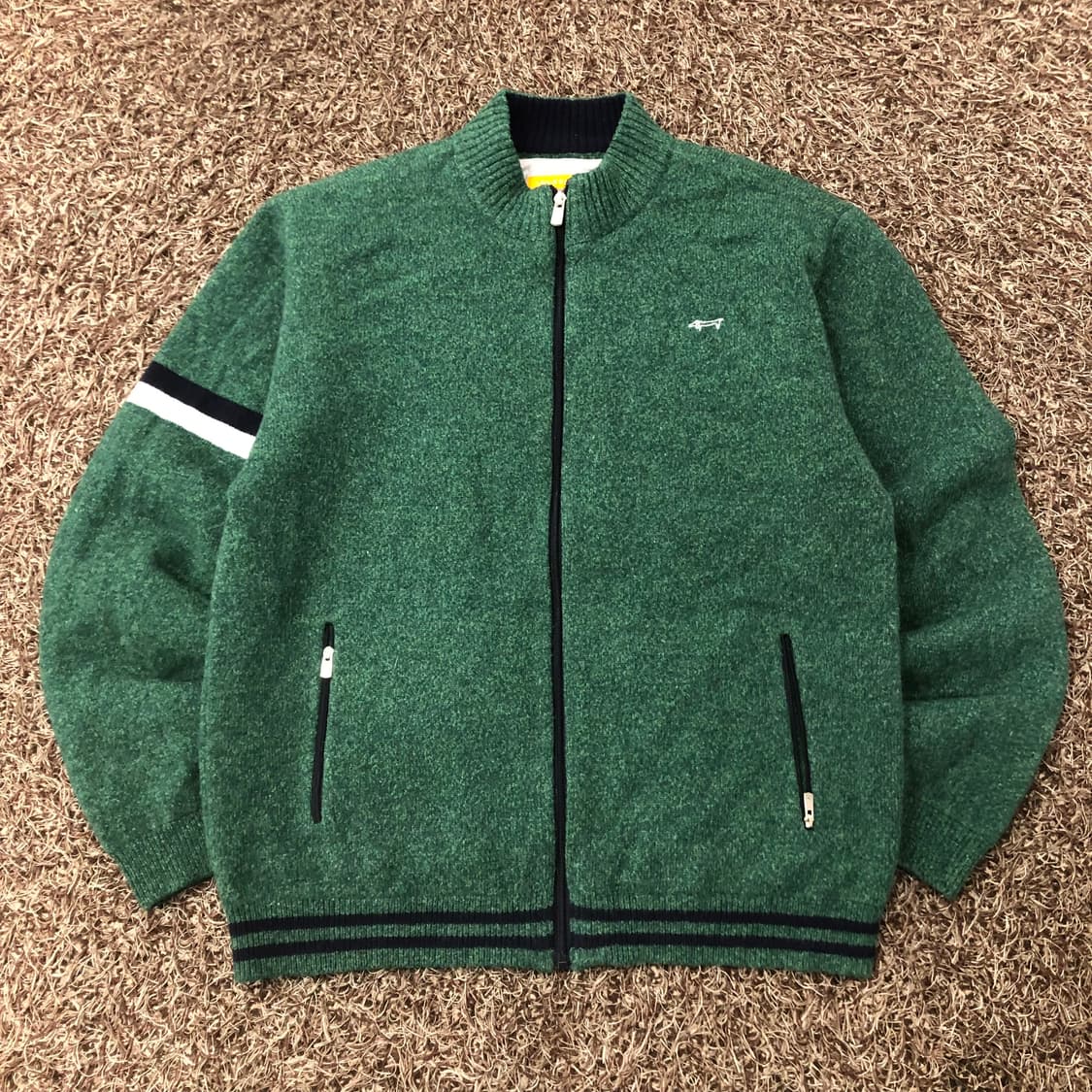 105 루이까스텔 울 방풍 니트 집업 자켓 상품이미지1