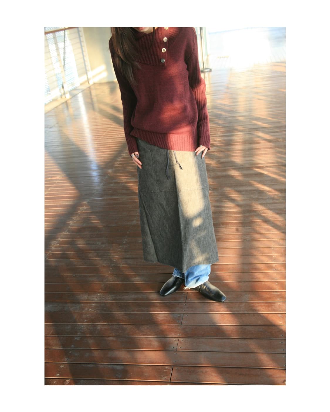 2000ss Denim Apron 상품이미지1