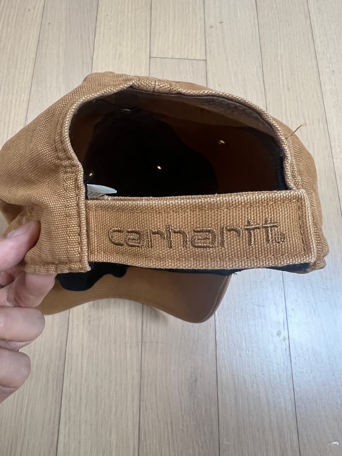 Carhartt Odessa Washed Canvas Cap - Brow 상품이미지5