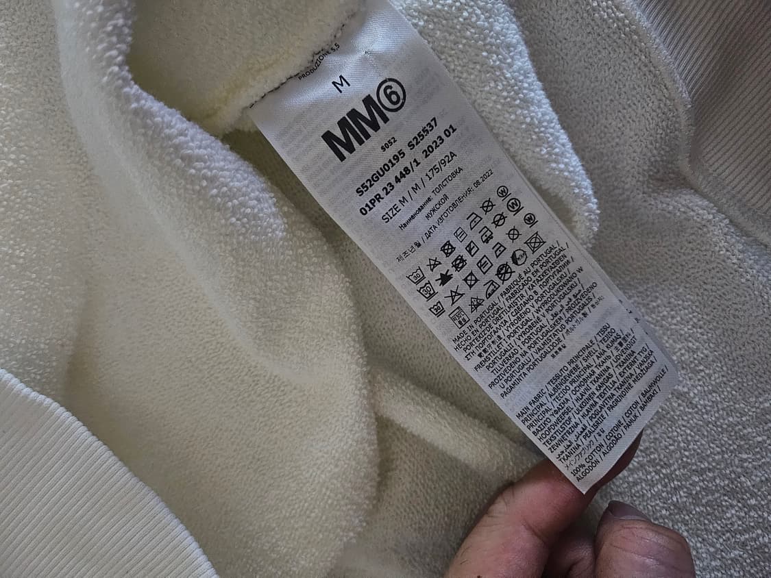 [거의 새것] MM6 메종 마르지엘라 넘버링 니트 맨투맨 티셔츠 M 상품이미지4