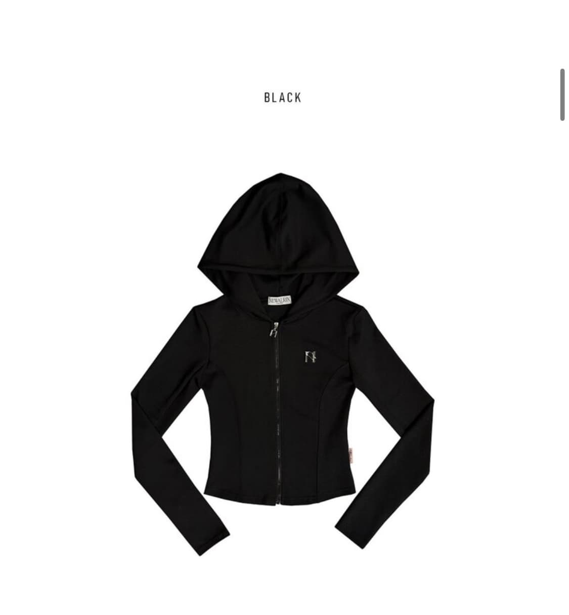 뉴얼린 줄리 라인 엠블럼 후드집업 상품이미지2