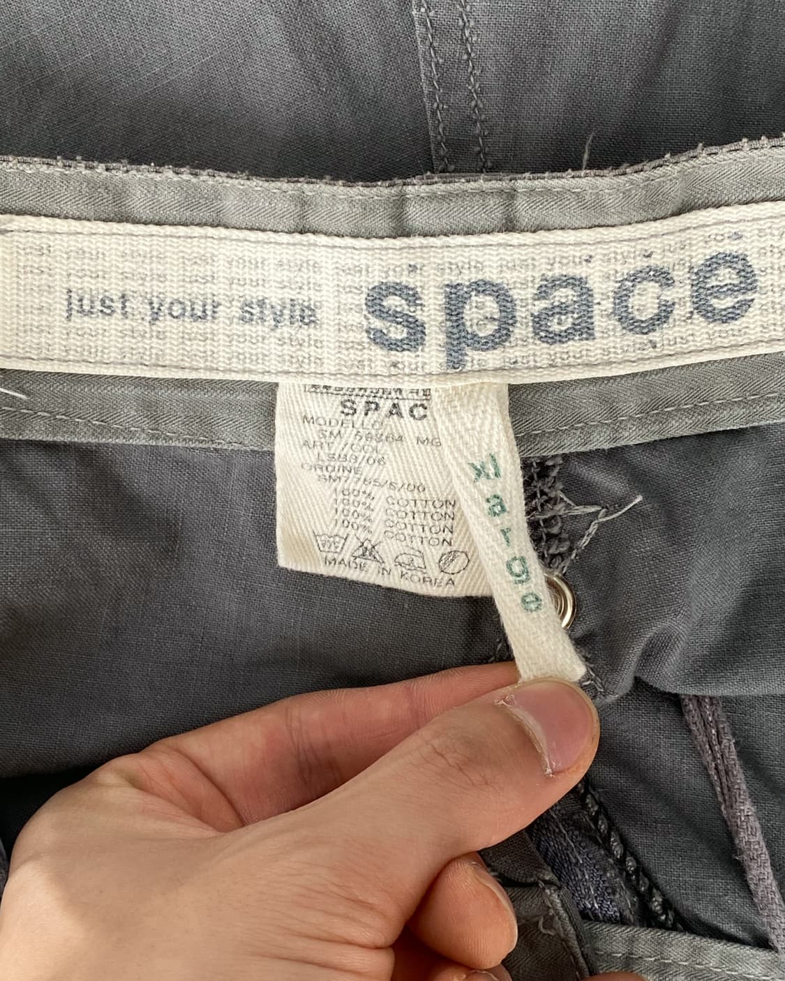 스페이스 그레이 포켓 카고 쇼츠 상품이미지8