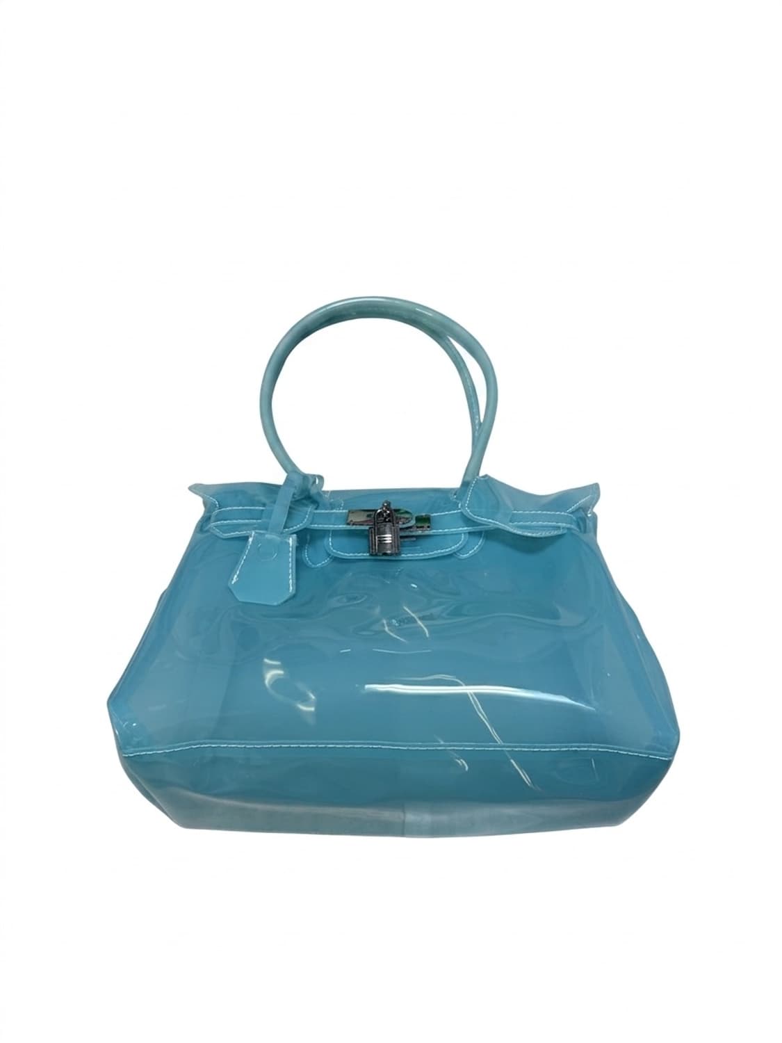 Blue 유광_ 키키 젤리백 버킨젤리 퍼킨백 pvc숄더백 상품이미지1