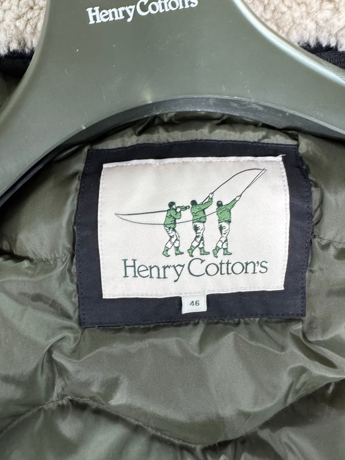 95,M)헨리코튼 스핏파이어 구스다운 블루종 블랙 상품이미지7